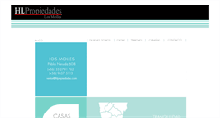 Desktop Screenshot of hlpropiedades.com